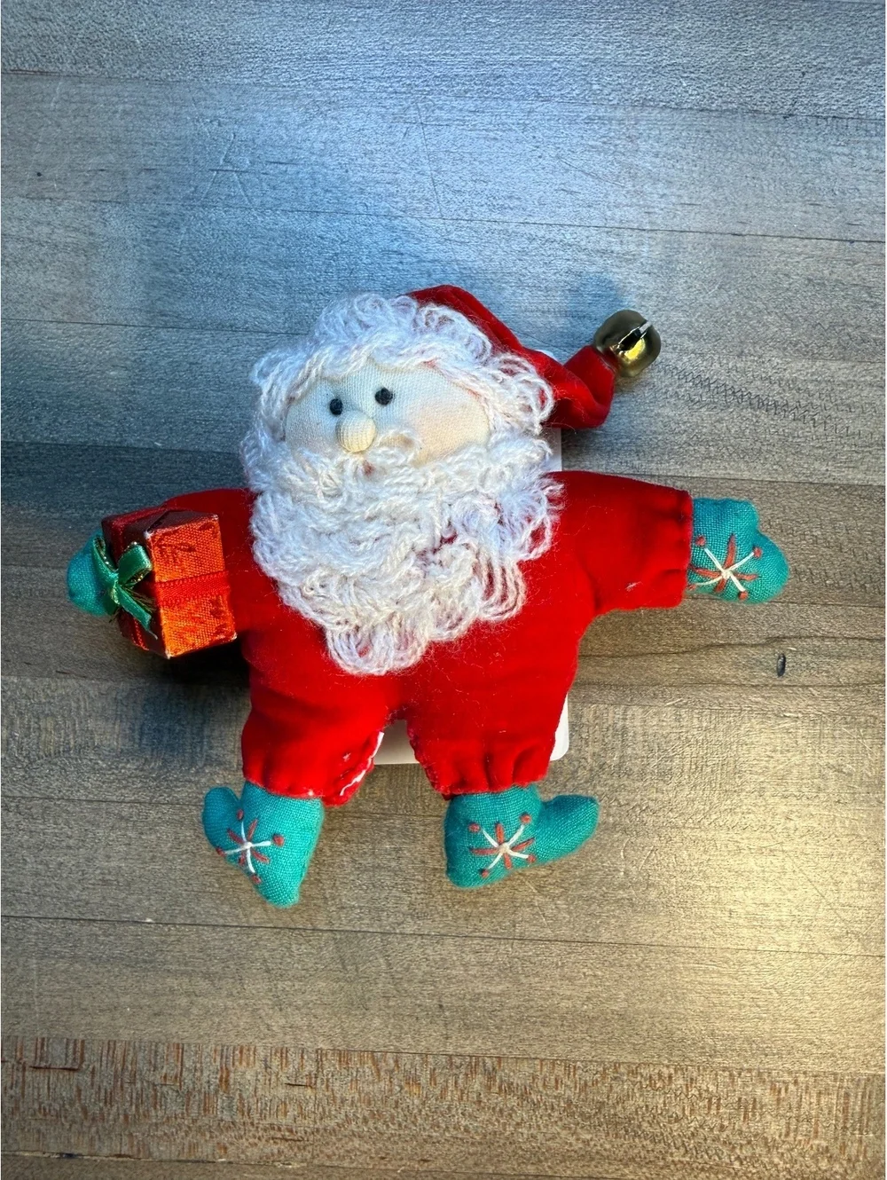Handmade Santa Christmas Brooch Plush Pin 4” Holiday Gift Accent (MR/x11)
